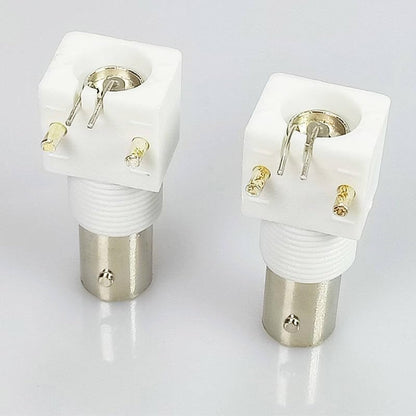 ABONIX BNC Female Right Angle PCB Mount Connector, 50 Ohm Panel Jack Adapter, Pack- 4