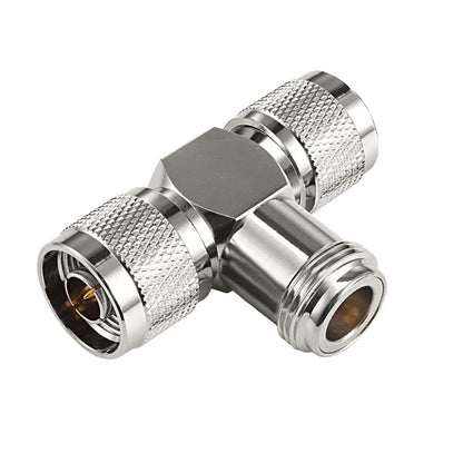 ABONIX N Female to Dual N Male T Adapter, 50 Ohm RF Splitter for Antenna & WiFi- Pack- 1