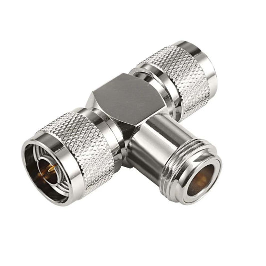 ABONIX N Female to Dual N Male T Adapter, 50 Ohm RF Splitter for Antenna & WiFi- Pack- 1