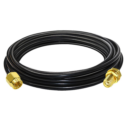 RG58 SMA Jumper Cable – 5M (16.4ft) Low Loss SMA Male to SMA Female Coaxial Extension Cable (Pack o 1)