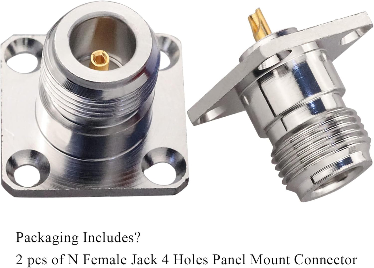 N Female 4 Hole Adapter N Female 4 Hole Adapter (Pack of 2)