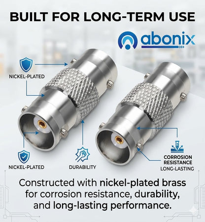 BNC Female to BNC Female Barrel Coax Adapter - Pack - 2