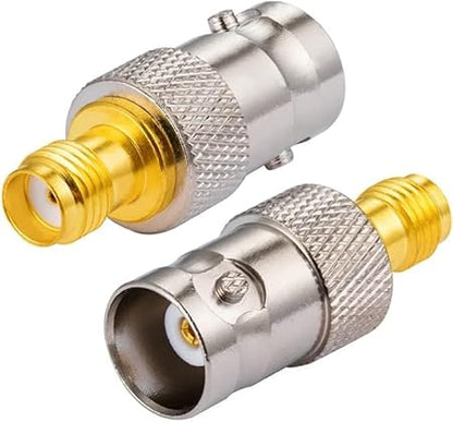 BNC Female to SMA Female Coax Adapter - Pack - 2