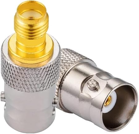 BNC Female to SMA Female Coax Adapter - Pack - 2