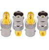 BNC Female to SMA Female Coax Adapter - Pack - 4