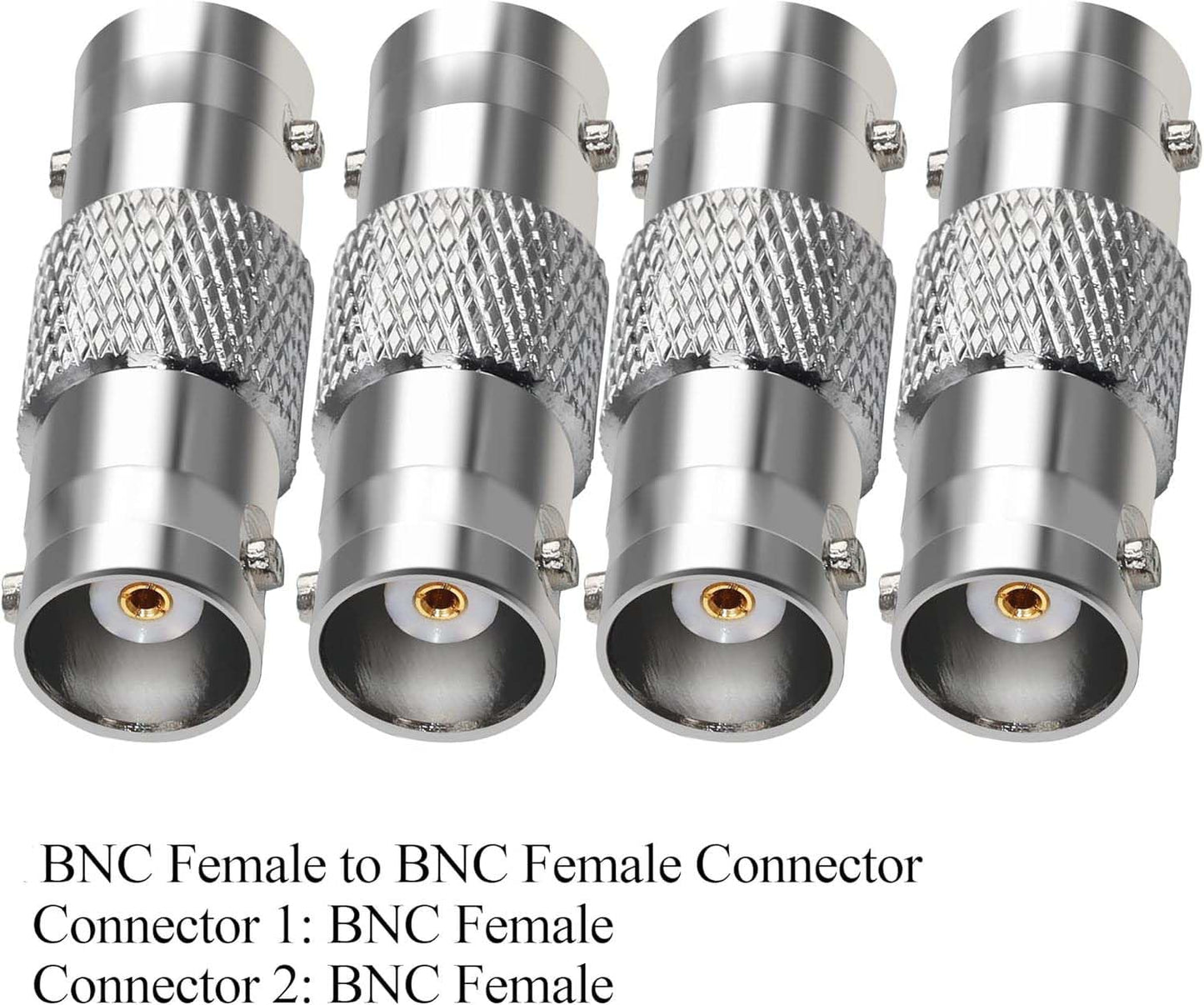 BNC Female to BNC Female Barrel Coax Adapter - Pack - 3