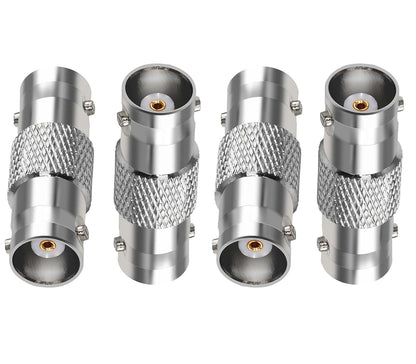BNC Female to BNC Female Barrel Coax Adapter - Pack - 4