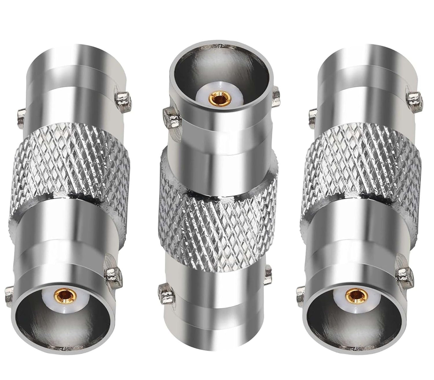 BNC Female to BNC Female Barrel Coax Adapter - Pack - 3