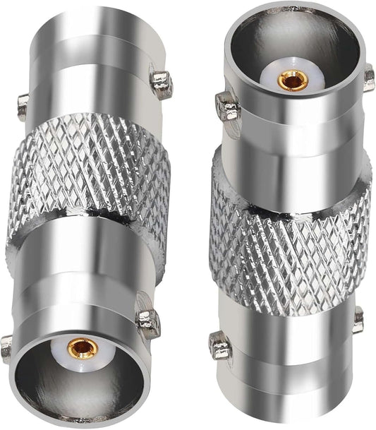 BNC Female to BNC Female Barrel Coax Adapter - Pack - 2
