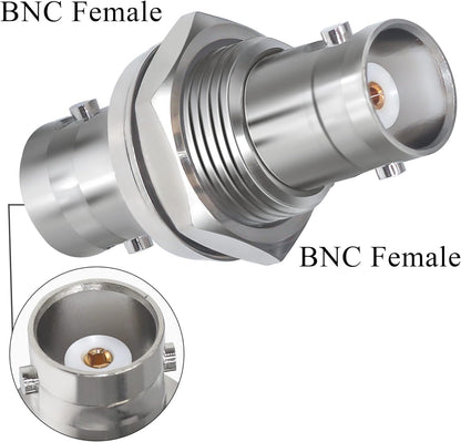 Bnc Female To Female Bulkhead Coax Adapter Pack Of 4