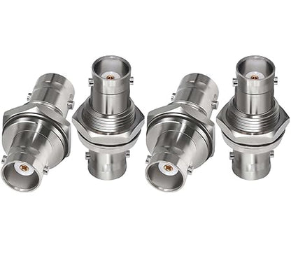 Bnc Female To Female Bulkhead Coax Adapter Pack Of 4