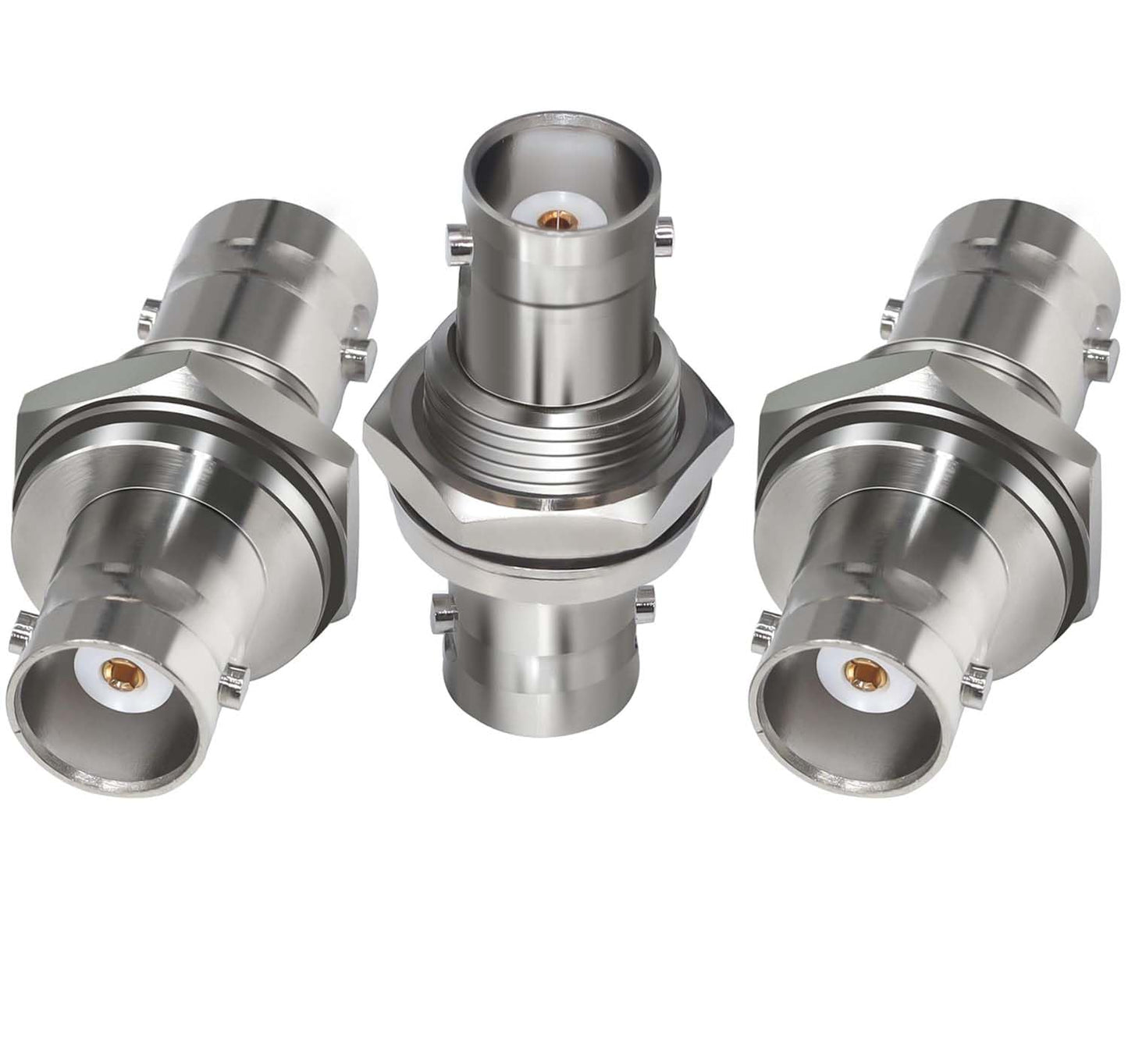 Bnc Female To Female Bulkhead Coax Adapter Pack Of 3