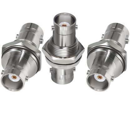 Bnc Female To Female Bulkhead Coax Adapter Pack Of 3