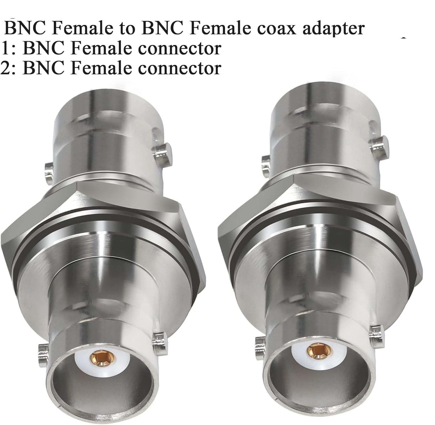 Bnc Female To Female Bulkhead Coax Adapter Pack Of 4