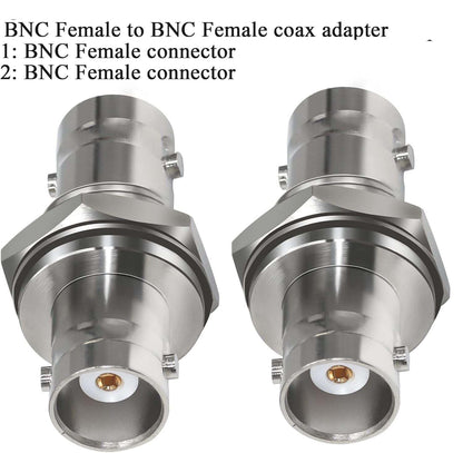 Bnc Female To Female Bulkhead Coax Adapter Pack Of 5