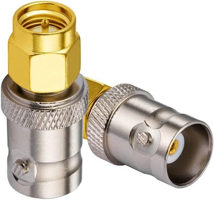 BNC Female to SMA Male Coax Connector Adapter (Pack of 5)