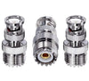 UHF Female to BNC Male Coax Adapter - Pack 3