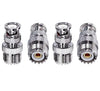UHF Female to BNC Male Coax Adapter - Pack 4