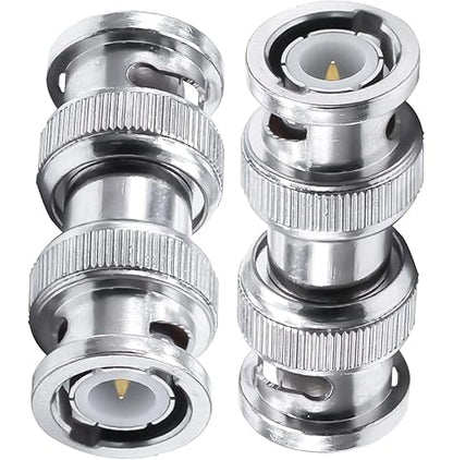 BNC Male to BNC Male RF Coaxial Connector Adapter (Pack of 2)