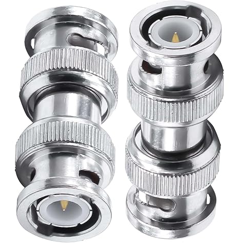BNC Male to BNC Male RF Coaxial Connector Adapter (Pack of 2)