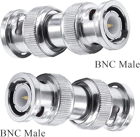 BNC Male to BNC Male RF Coaxial Connector Adapter (Pack of 3)