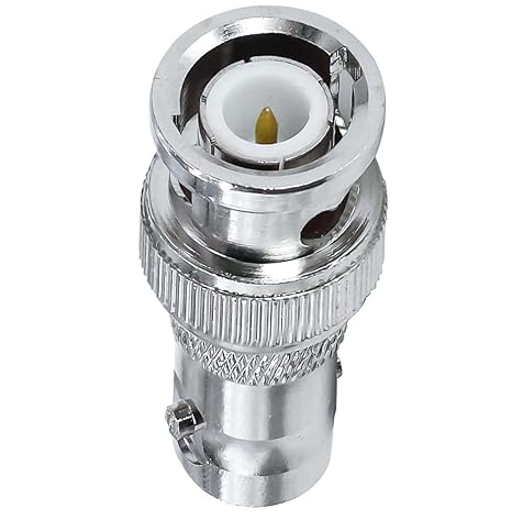 BNC Male to BNC Female RF Coaxial Connector Adapter (Pack of 1)