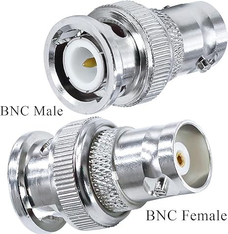 BNC Male to BNC Female RF Coaxial Connector Adapter (Pack of 4)