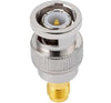 BNC Male to SMA Female RF Coax Adapter - Pack - 1