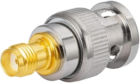 BNC Male to SMA Female RF Connector Adapter (Pack of 1) – Coaxial Adapter