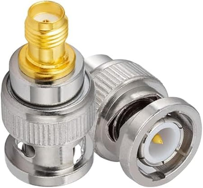 BNC Male to SMA Female RF Connector Adapter (Pack of 3) – Coaxial Adapter