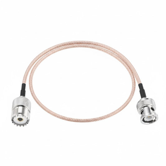 ABONIX RG316 BNC Male to UHF Female RF Coaxial Cable 2FT (60cm), Pack- 1