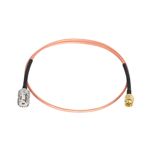 ABONIX RG316 SMA Male to UHF Female Coaxial Cable 2FT, Pack-1