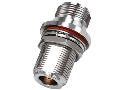 N Female To N Female Bulkhead Coax Adapter Pack Of 2
