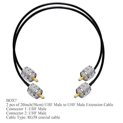 RP-SMA Male to RP-SMA Female Right Angle Extension Cable (3 Meter / 10ft) -Pack -1