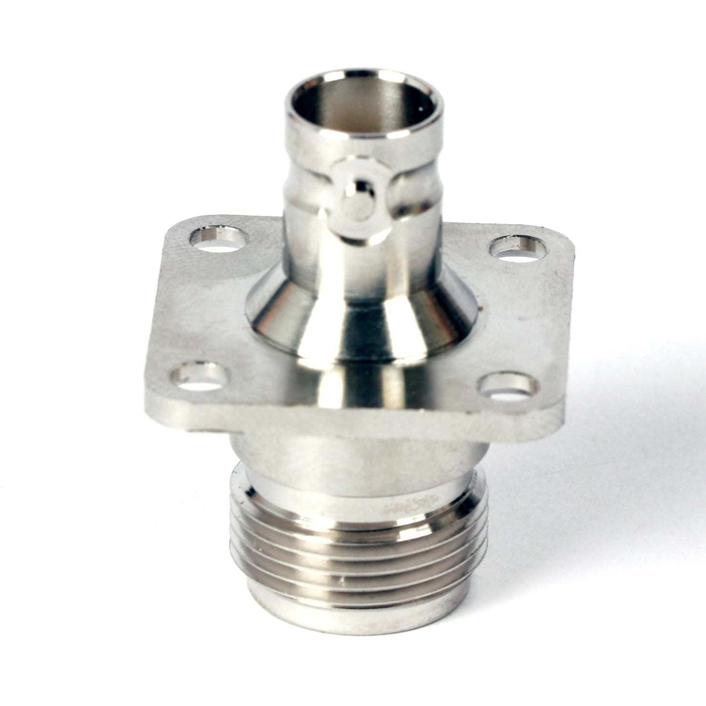 N Type Female to BNC Female 4 Hole Flange Panel Mount Adapter Connector (Pack of 2)