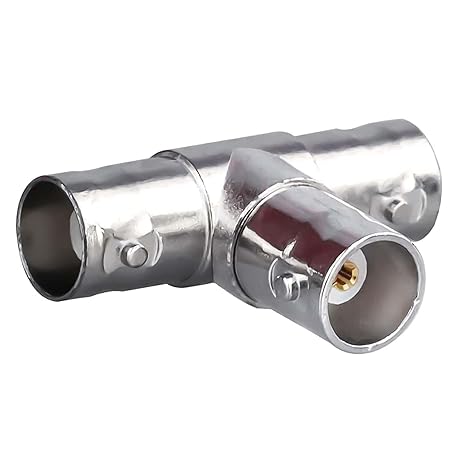 BNC 3 Way Adapter BNC Female to Dual BNC Female RF Coaxial Adapter (Pack of 1)