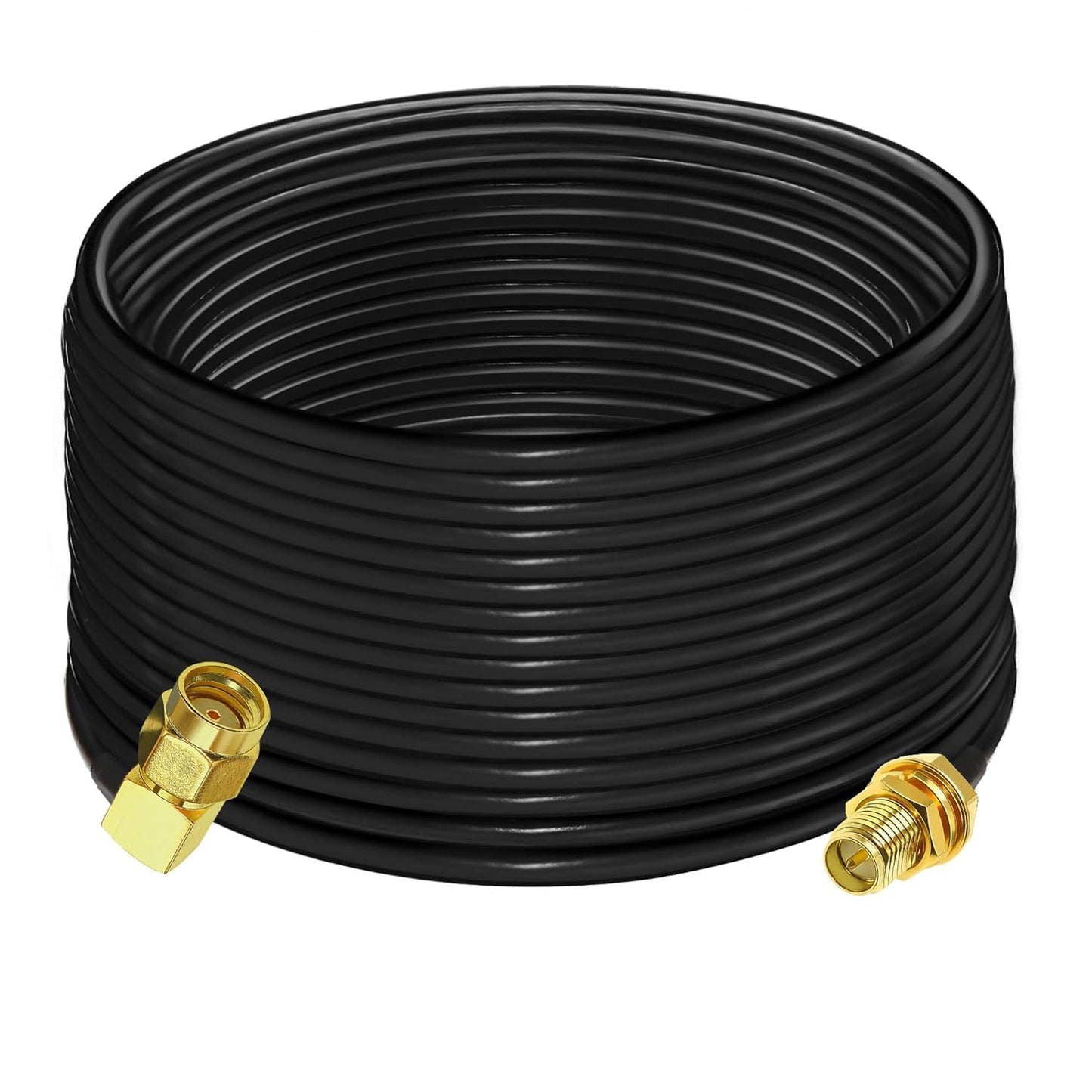ABONIX RG316 SMA to TS9 Male Antenna Extension Cable, 30cm- Pack- 1