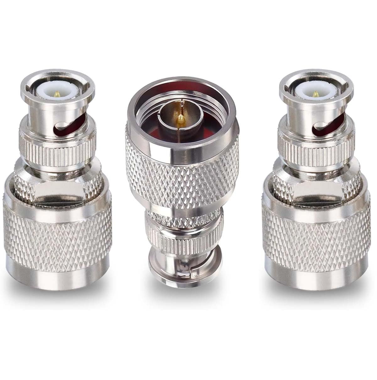ABONIX BNC Male to N Male RF Coax Adapter Connector -  Pack- 3
