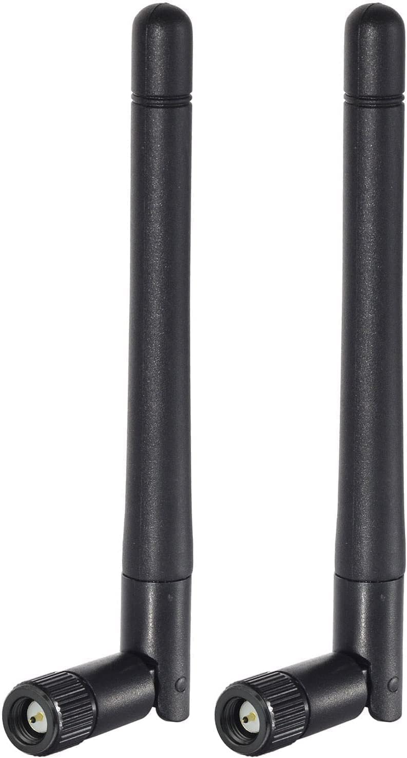 ABONIX 3dBi Dual Band WiFi Antenna SMA Male for Wireless IP Camera & CCTV- Pack- 2