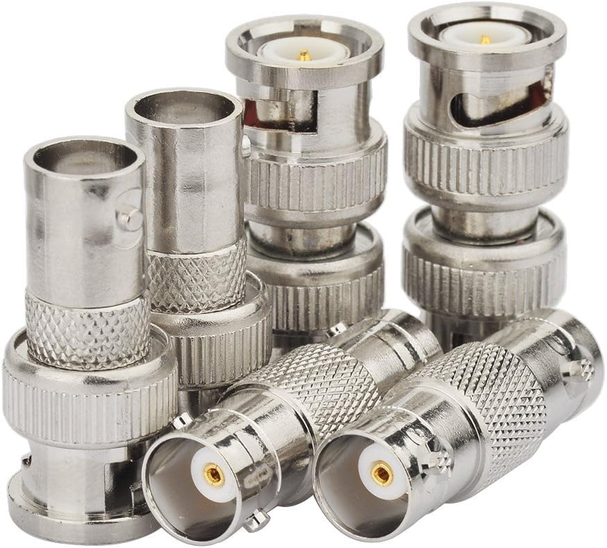 ABONIX BNC Adapter Kit 6 Pcs, BNC Male & Female RF Coax Connector Set for CCTV & Radio