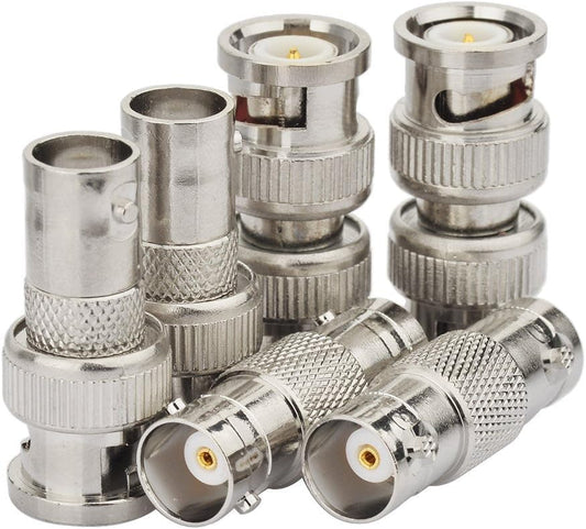 ABONIX BNC Adapter Kit 6 Pcs, BNC Male & Female RF Coax Connector Set for CCTV & Radio