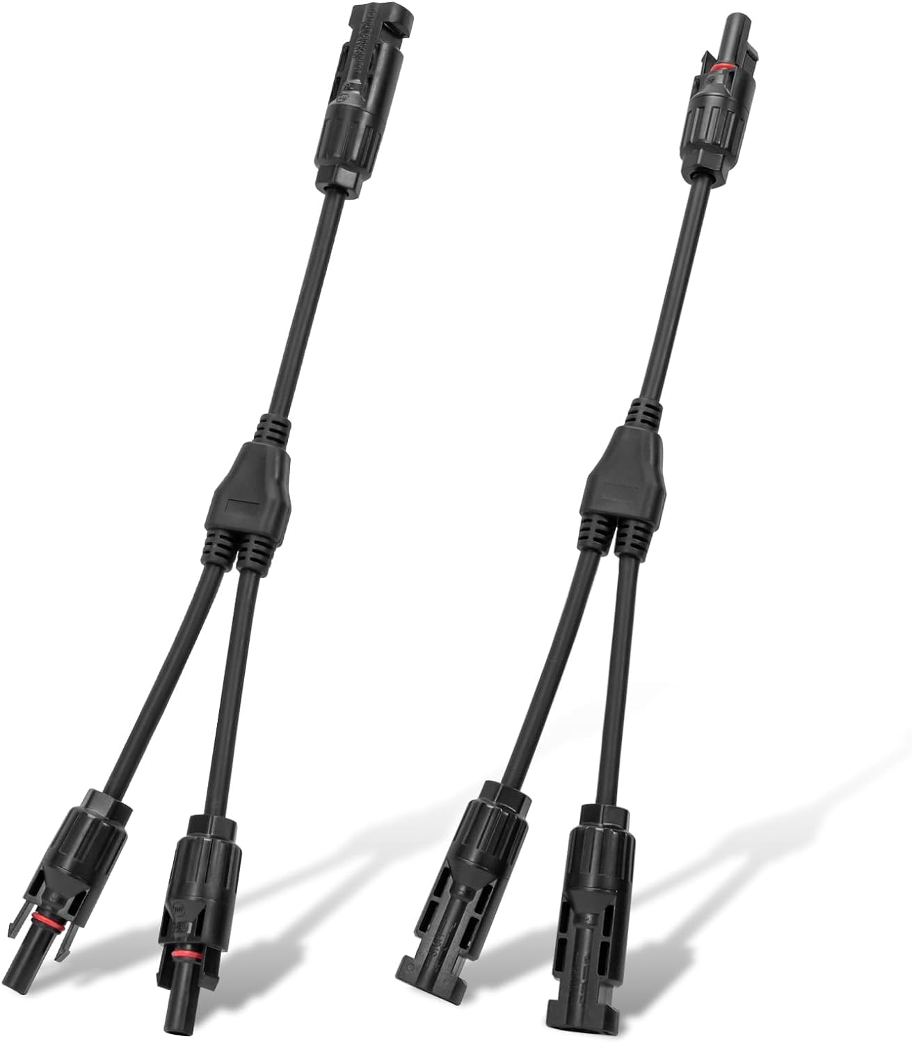 ABONIX MC4 Y Splitter Connector, 1 Pair Solar Panel Parallel Adapter Cable (M/FF + F/MM)