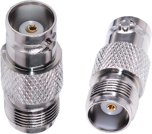 ABONIX BNC Female to TNC Female Coaxial Adapter for RF Equipment - Pack- 2