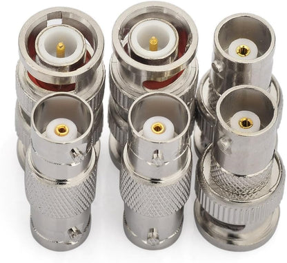 ABONIX BNC Adapter Kit 6 Pcs, BNC Male & Female RF Coax Connector Set for CCTV & Radio