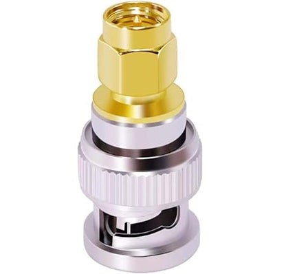 SMA Male to BNC Male Coax Cable Adapter Connector (Pack of 1)