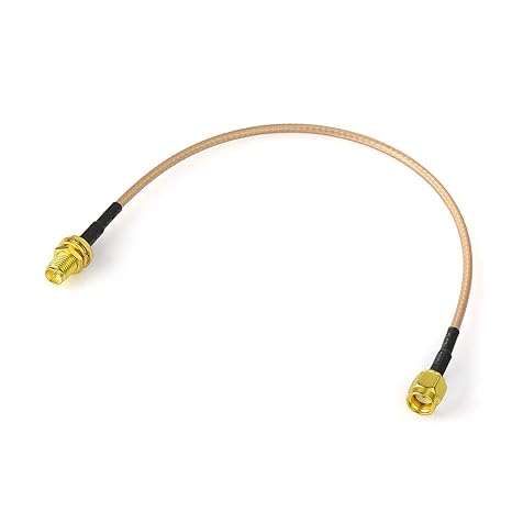 RP SMA Male to RP SMA Female Low Loss RG316 RF Coaxial Cable 1FT (30 cm) -Pack -1
