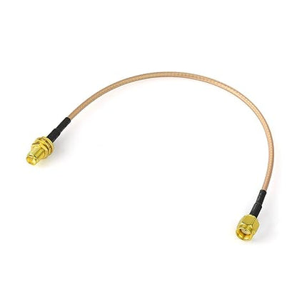 RP SMA Male to RP SMA Female Low Loss RG316 RF Coaxial Cable 1FT (30 cm) -Pack -1