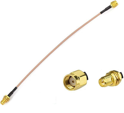 RP SMA Male to RP SMA Female Low Loss RG316 RF Coaxial Cable 1FT (30 cm) -Pack -1