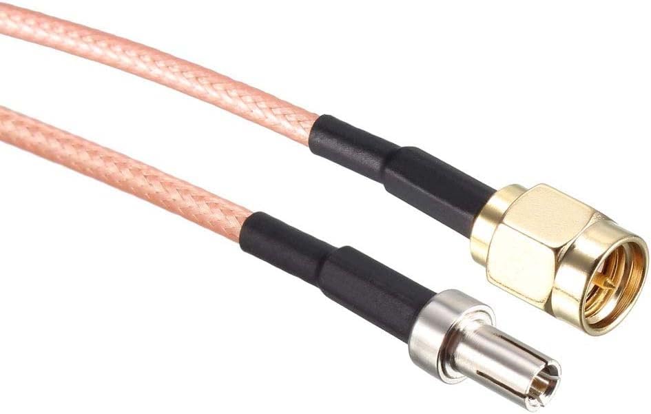 RG316 SMA Coax Cable 12inch (30cm) SMA Male to TS9 Male Coaxial Antenna Extension Cable (Pack of 1)