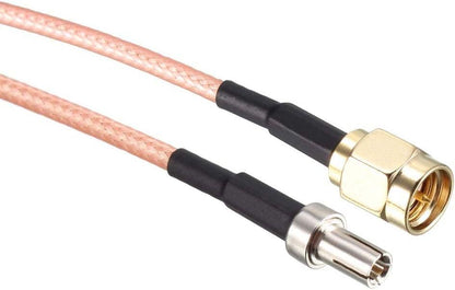 RG316 SMA Coax Cable 12inch (30cm) SMA Male to TS9 Male Coaxial Antenna Extension Cable (Pack of 1)